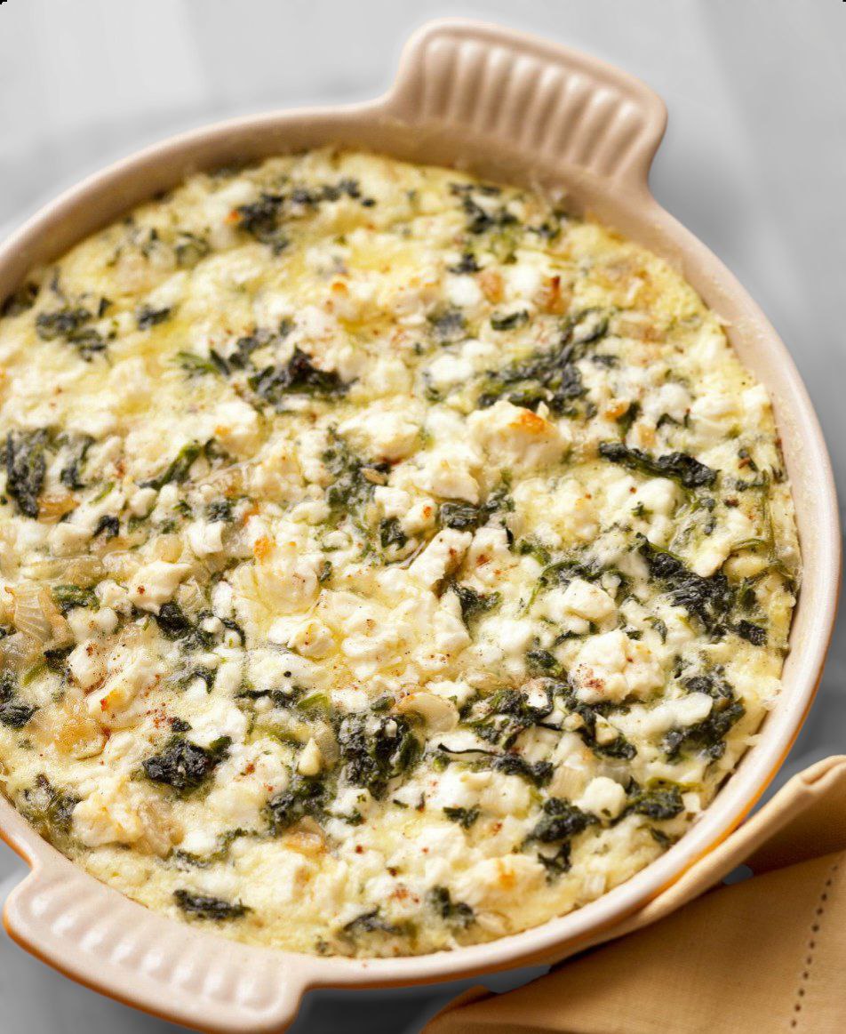 Spinach, Feta, and Rice Casserole image